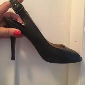 Manolo Blahnik Leather Slingback Heel